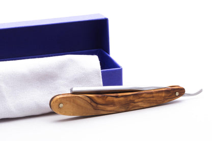5/8" Dovo Solingen Short Barbarosa Olive Wood Straight Razor