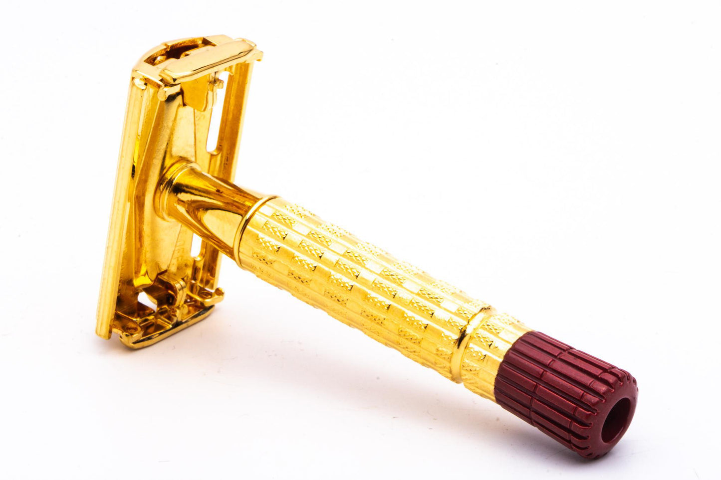 1955 A2 Gillette Heavy Red Tip Super Speed Safety Razor | 24K Gold Revamp