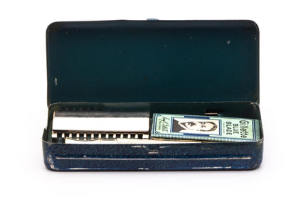 1936 Gillette NEW Long Comb Double Edge Safety Razor Set | Original Condition