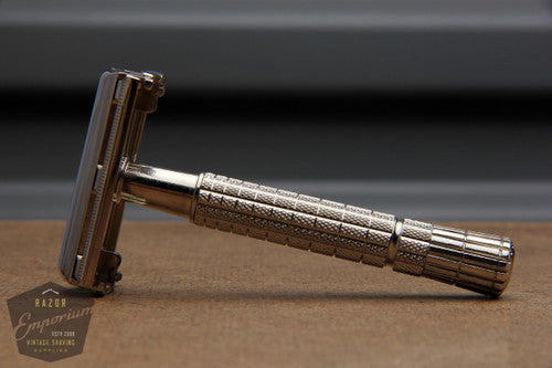 Gillette 1956 Regular Flair Tip Super Speed Safety Razor B2 * Nickel REVAMPED