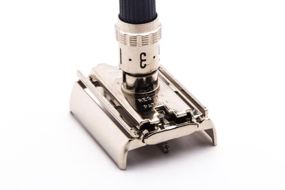 1971 Q1 Gillette Super Adjustable 84mm DE Safety Razor | Factory Nickel Revamp