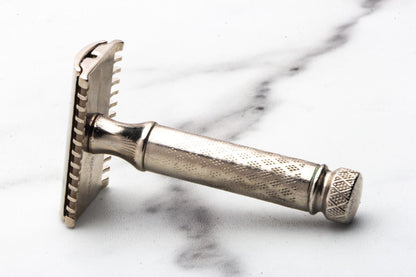 1920s Gillette New Improved Tuckaway Safety Razor Set  | Factory Nickel Revamp
