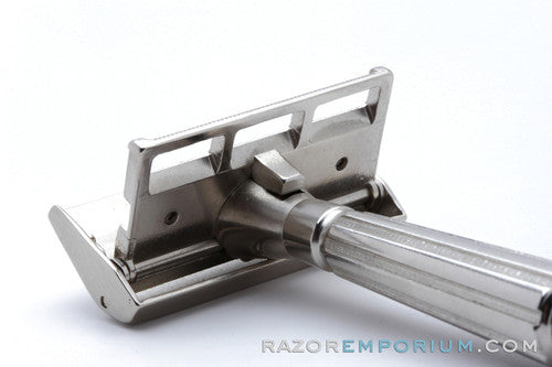 1930's Gem Micromatic Closed Comb SE Safety Razor | Factory Nickel Revamp