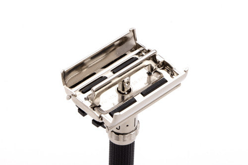 1979 Z4 Gillette Super Adjustable "Black Beauty" DE Safety Razor  | Factory Nickel Revamp