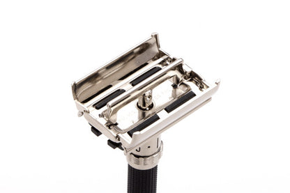 1979 Z4 Gillette Super Adjustable "Black Beauty" DE Safety Razor  | Factory Nickel Revamp