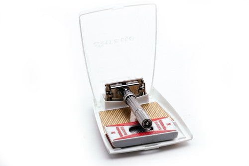 1963 Gillette Slim Adjustable Double Edge Safety Razor Set I3