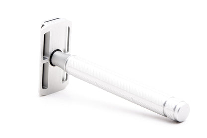 Ayslworth Razor | APEX-AL Double Edge Safety Razor - Aircraft Silver Classic | No Box