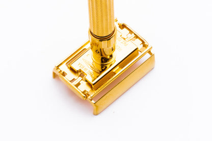 1959 E3 Gillette TTO Fatboy Adjustable Double Edge Safety Razor  | 24K Gold Revamp