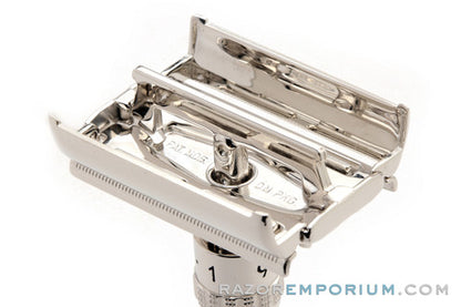 1966 Gillette Slim Adjustable L1 DE Safety Razor Rhodium Revamp