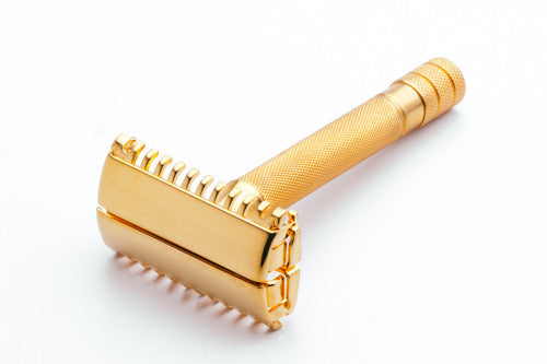 1939 Gillette Sheraton Open Comb Double Edge Razor 24K Gold Revamp
