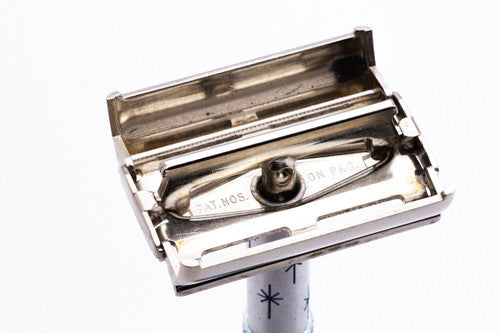 1968 Gillette Blue Star Lady Gillette DE Safety Razor N4
