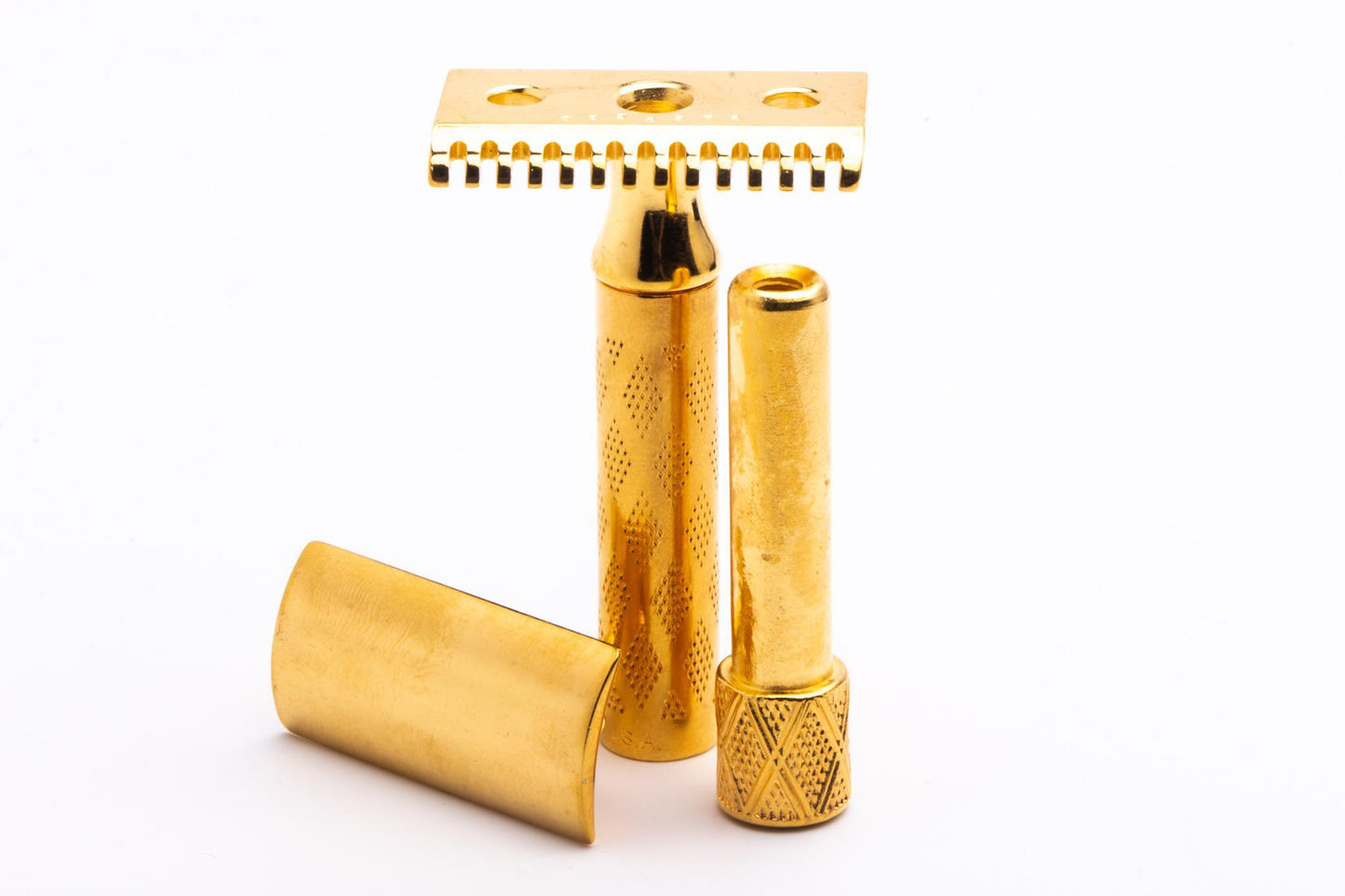 1925 Gillette New Standard Safety Razor Set | 24K Gold Revamp