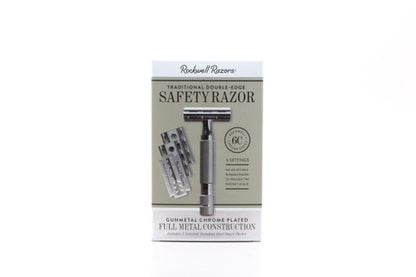 Rockwell 6C Gun Metal Adjustable Double Edge Safety Razor | Used