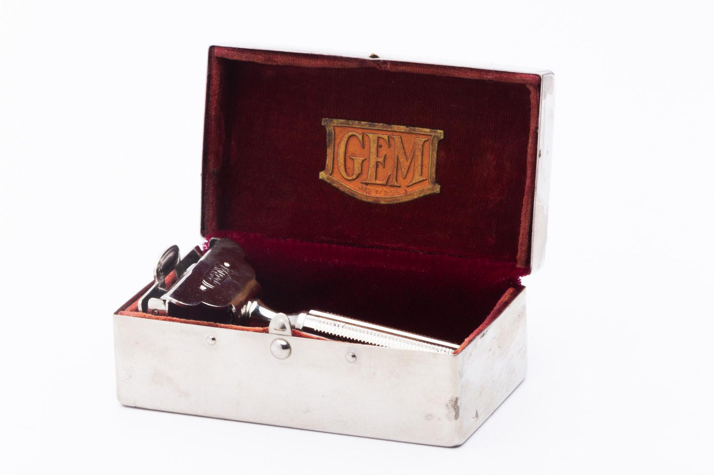 1920's Gem Single Edge Safety Razor Set | Original Condition