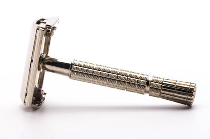 1956 B3 Gillette Flare Tip Super Speed Double Edge Safety Razor | Factory Nickel Revamp
