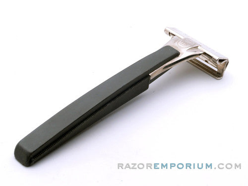 1980's Schick Eversharp Single Edge Injector Razor w/ Black Handle