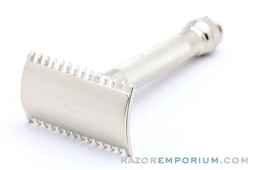 1918 Gillette Old Type Ball End DE Safety Razor Factory Nickel Revamp