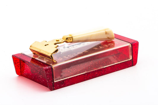 1946-55 Eversharp-Schick Type G Gold Injector With Cream Marble Handle | Original Condition