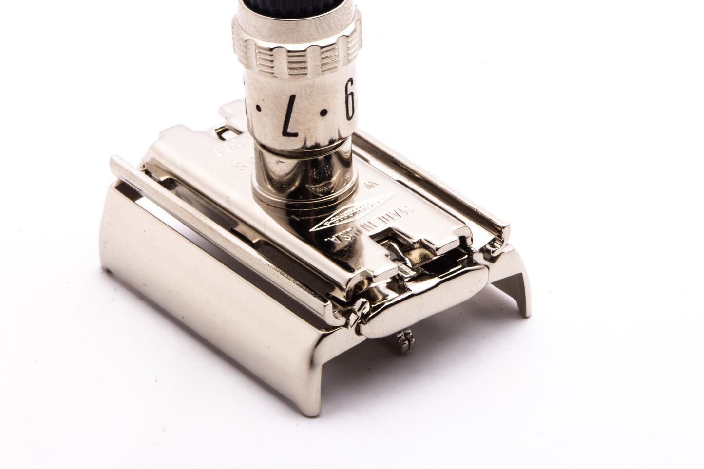 1976 W1 Gillette Super Adjustable 109 Adjustable DE Safety Razor | Factory Nickel Revamp