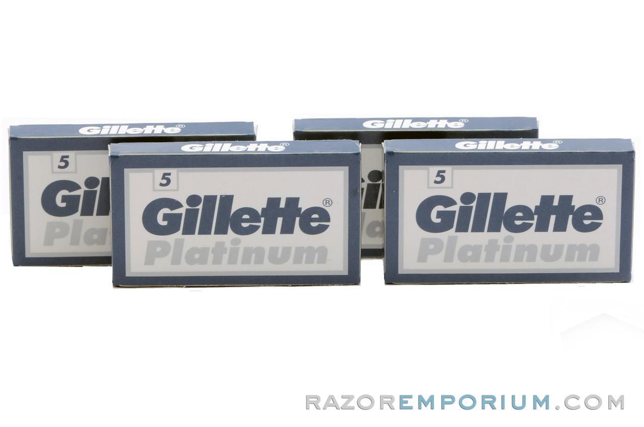 Gillette Platinum Double Edge (DE) Razor Blades – Razor Emporium