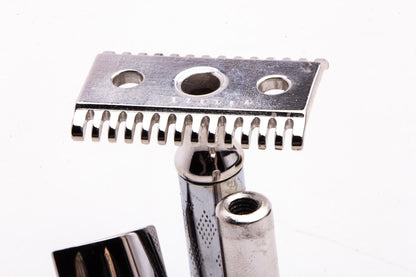 1922 Gillette New Improved Standard Richwood Double Edge Safety Razor | Rhodium Revamp