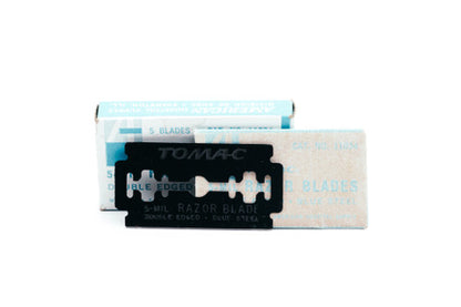 TOMAC Blue Steel Razor Blades - Made in USA