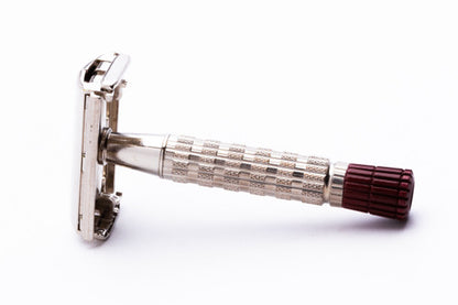 1960 Gillette Red Tip Heavy Super Speed Safety Razor F1