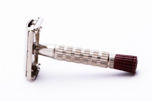 1960 Gillette Red Tip Heavy Super Speed Safety Razor F1