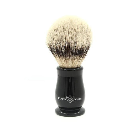 Edwin Jagger | Silvertip Badger Shaving Brush Chatsworth Imitation Ebony