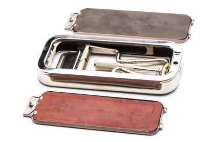 1940's Rolls Razor "The Whetter" Safety Razor in Blue Leather Case | Original Condition
