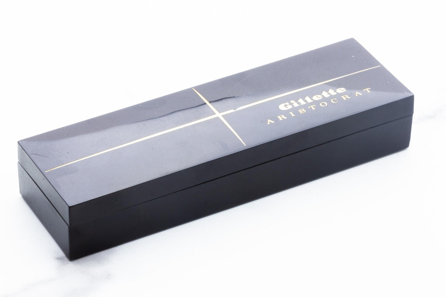 1961 G4 Gillette Gold Slim Aristocrat Adjustable Safety Razor Set | Original Condition