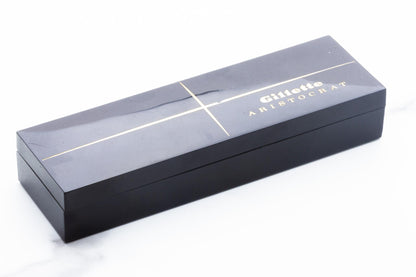 1961 G4 Gillette Gold Slim Aristocrat Adjustable Safety Razor Set | Original Condition