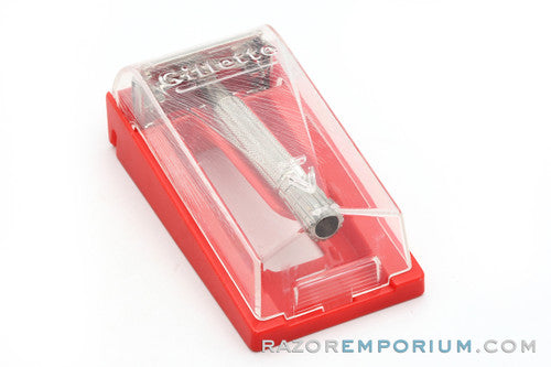 1958 Gillette TV Super Speed Razor Set in Original Red Case