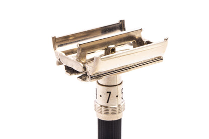 1969 O2 Gillette Super Adjustable 109 Double Edge Safety Razor Set | Original Condition