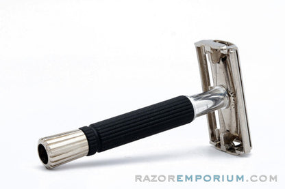 1968 N2 Gillette Black Handle Super Speed Safety Razor N2