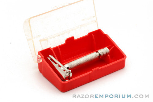 1947-51 Gillette Super Speed Rocket TTO Double Edge Safety Razor with Styrene Case