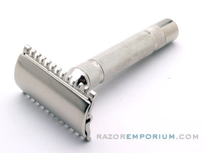 1930's Gillette NEW Short Comb DE Safety Razor Factory Nickel Revamp
