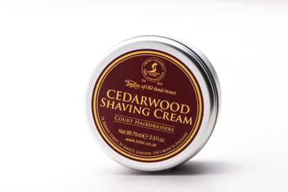 Taylor Of Old Bond Street | Cedarwood Shaving Cream Travel Tin 75ml
