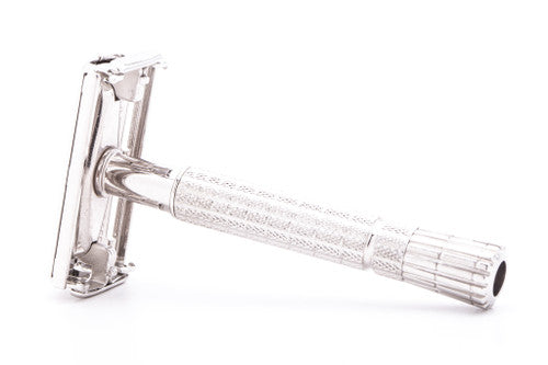 1956 B4 Gillette Flare Tip Double Edge Safety Razor  | Rhodium Revamp