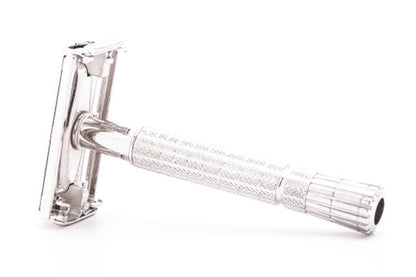 1956 B4 Gillette Flare Tip Double Edge Safety Razor  | Rhodium Revamp