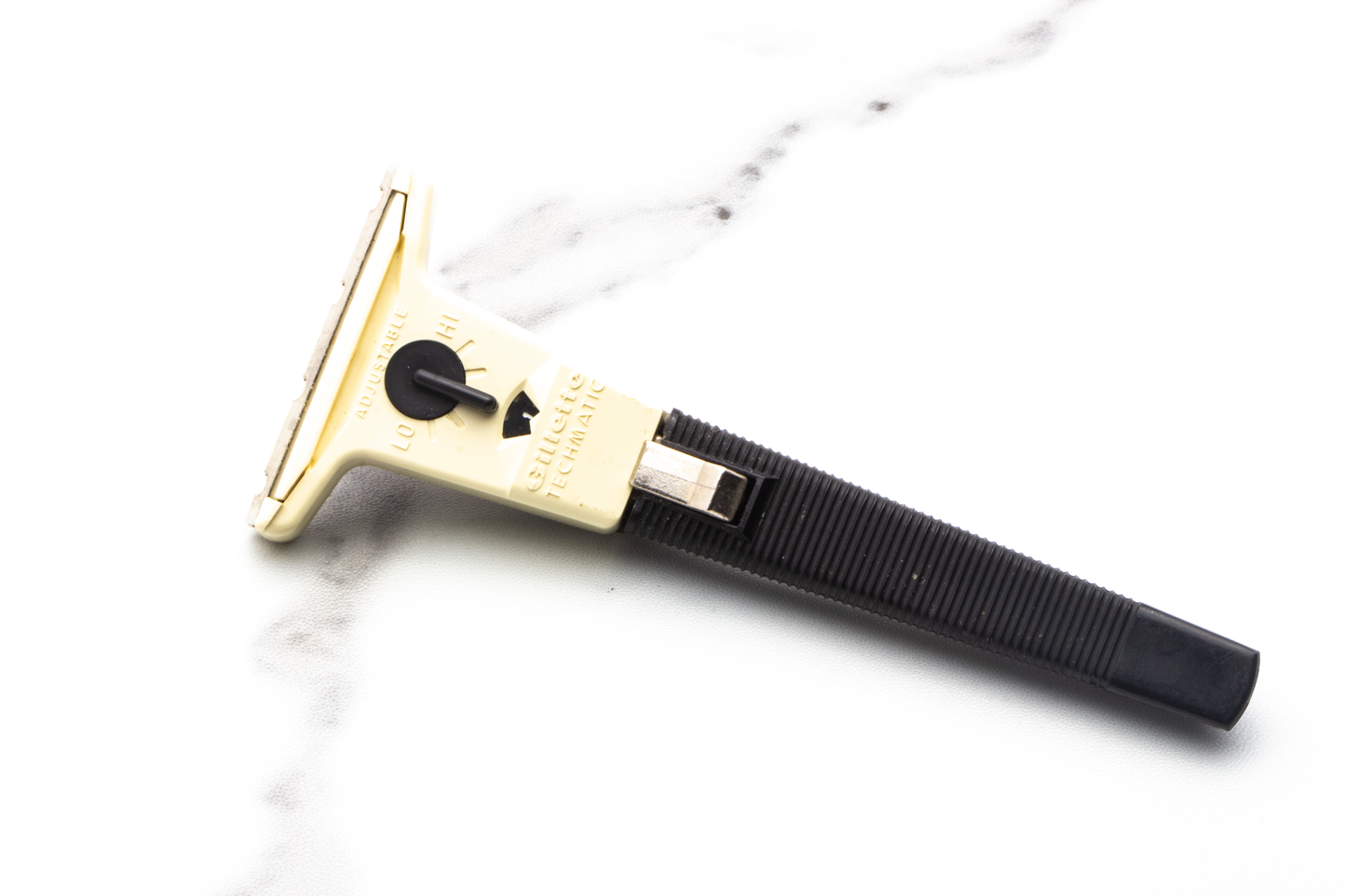 1970 P2 Gillette Techmatic Band Safety Razor with Case | Original Condition