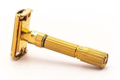 1958 D3 Gillette Executive Fatboy Double Edge Safety Razor | 24K Gold Revamp