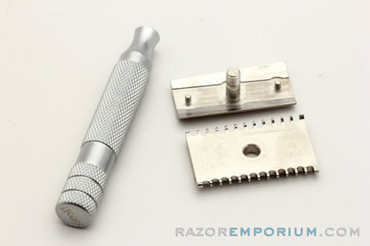 Above the Tie Slant Open Comb 2016 S2 Stainless Steel Safety Razor