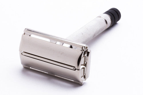 1951 Gillette Black Tip DE Super Speed Safety Razor Set W3