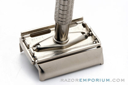 1954 Gillette Flare Tip Double Edge Super Speed Safety Razor | Factory Nickel Revamp
