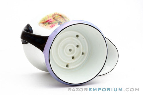 Peacocks Ceramic Shaving Scuttle