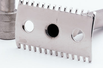1920s Gillette Single Ring Old Type DE Safety Razor Nickel Revamp