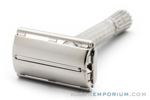 1965 K3 Gillette Flare Tip Super Speed Safety Razor | Factory Nickel Revamp