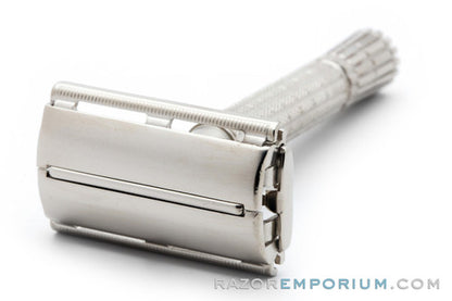 1965 K3 Gillette Flare Tip Super Speed Safety Razor | Factory Nickel Revamp