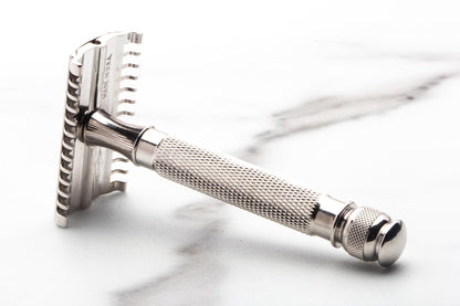 1930's Gillette NEW Long Comb Ball End  Handle Safety Razor | Rhodium Revamp